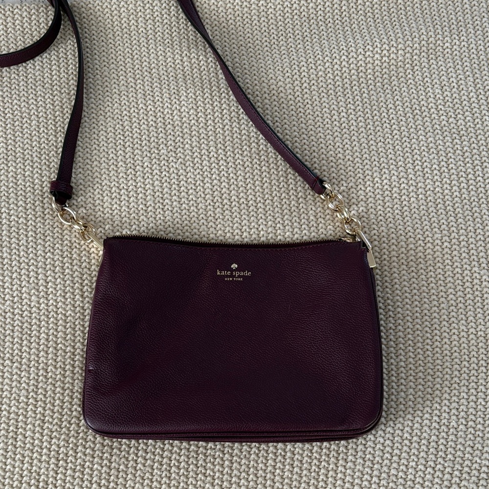 Kate Spade Deep Burgundy Crossbody Bag